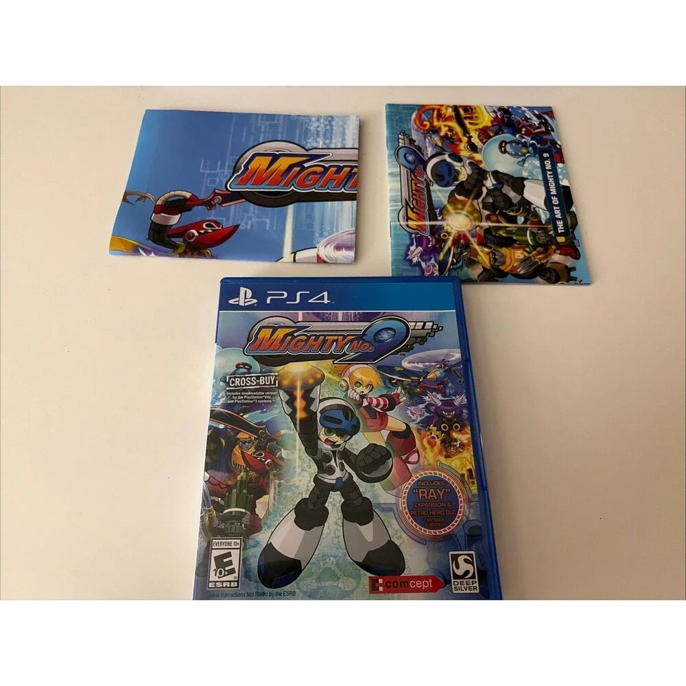 Mighty No9 2016 Playstation 4 Cib Complete With Poster Mint